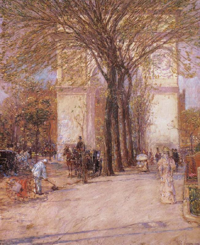 Washington Arch in Spring, Childe Hassam